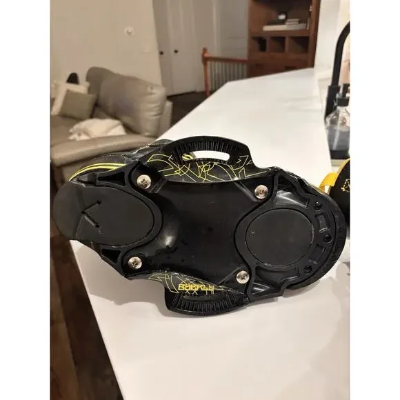 Vintage Byerly Wakeboard Bindings Boots Black Yellow BOA Dial Men’s Adult Pair